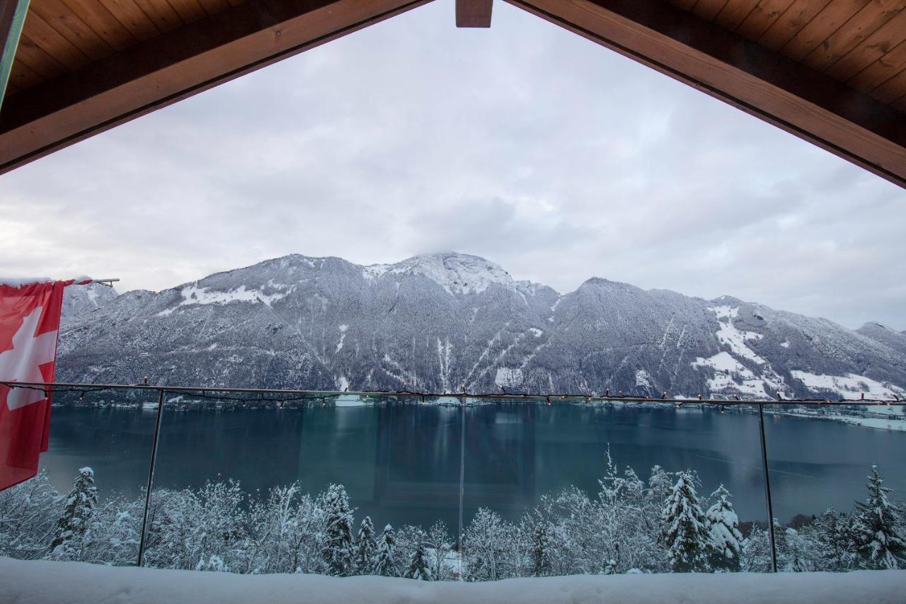 Exklusives Chalet Mit Traumhafter See- Und Bergsicht Seelisberg Luaran gambar